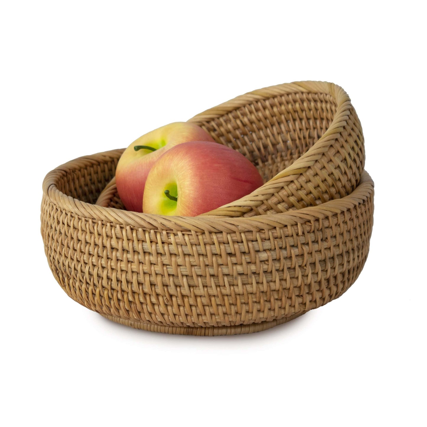 Bowl Shaped Wicker Basket Set