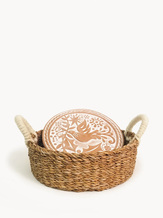 Bread Warmer & Basket - Bird Round