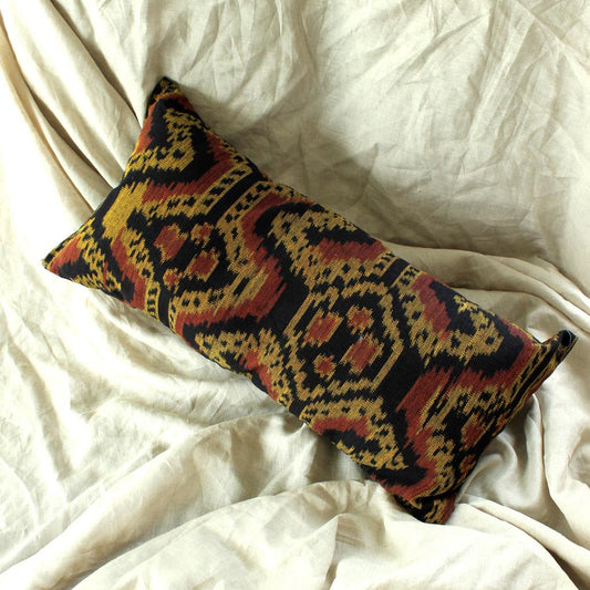 Handwoven Decorative Lumbar Pillow "Java Tribe"